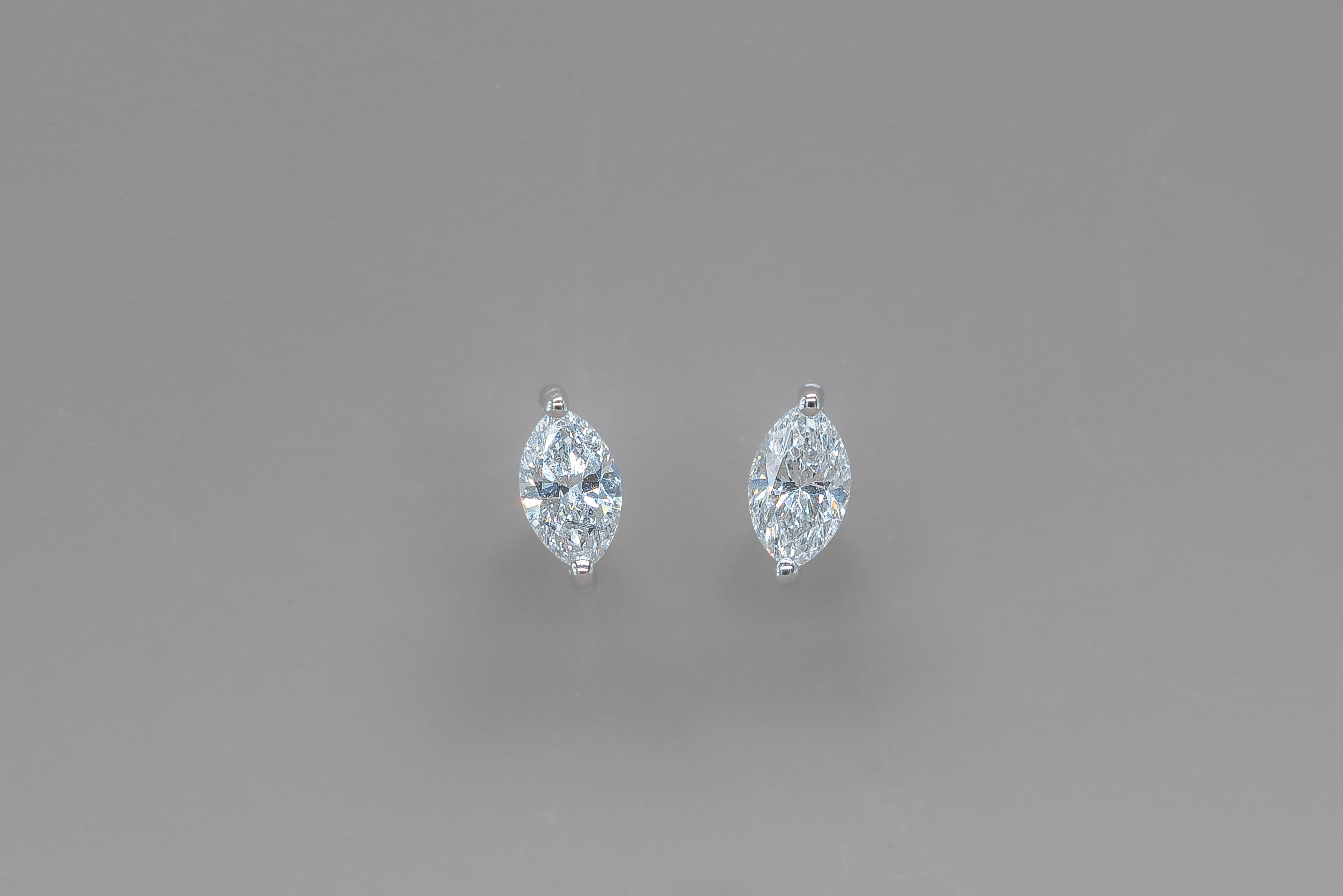 MARQUISE STUD EARRINGS