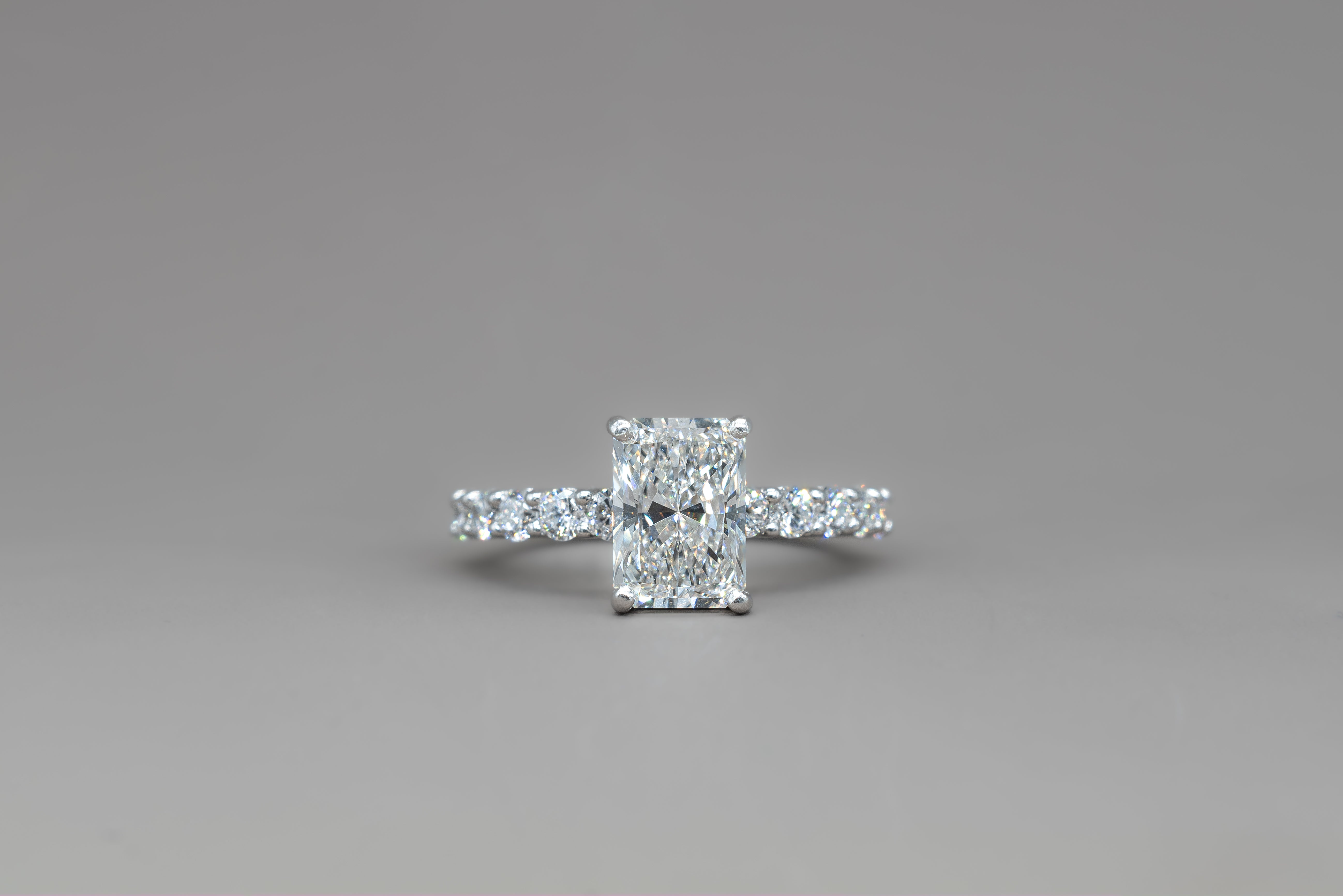 RADIANT BIG PAVÈ ENGAGEMENT RING