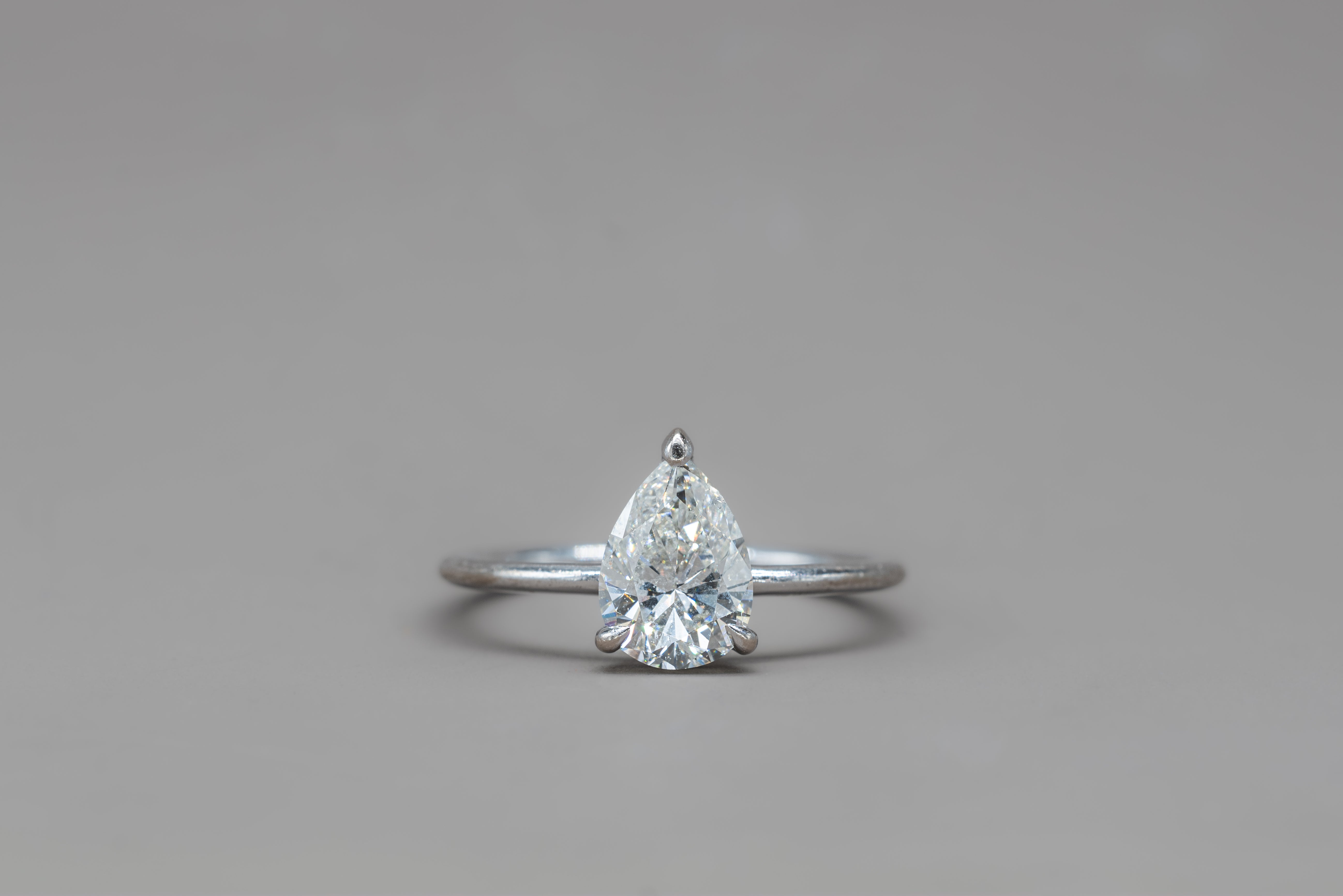 PEAR ENGAGEMENT RING